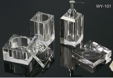 crystal bathroom set and accessories