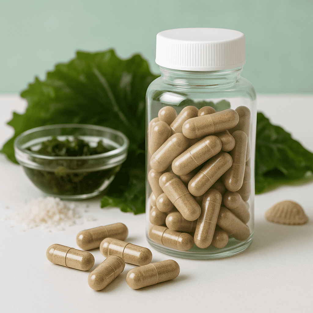 капсулы с морским мхом и пузырчаткой sea moss and bladderwrack capsules