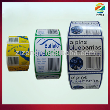 barcode label sticker rolled glossy and printed paper label