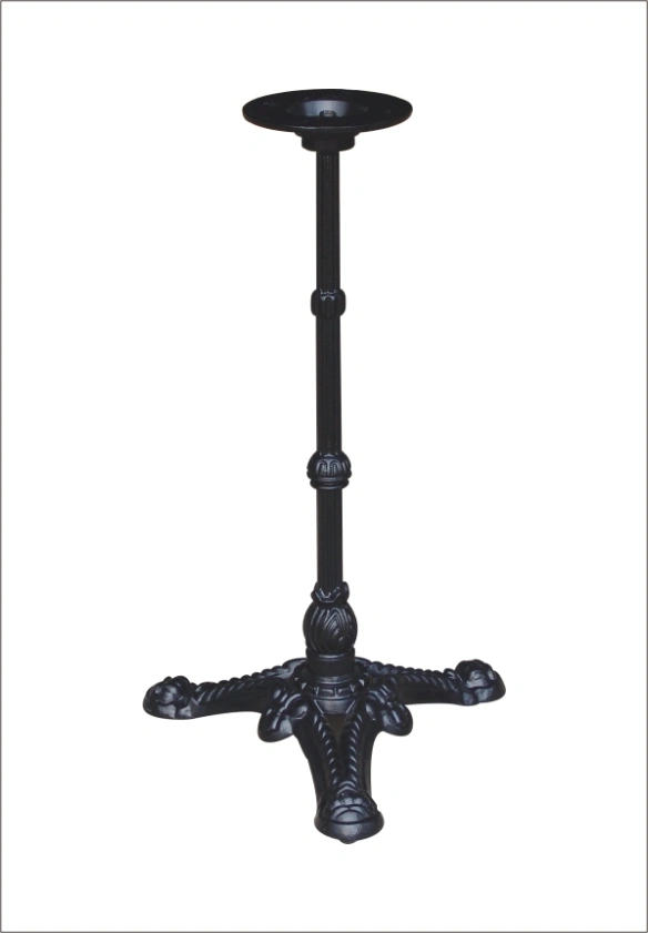 Black Color Indoor Coffee Shop Cast Iron Legs Outdoor Steel Table Base