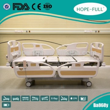 With four ABS handrails hospital electric homecare beds
