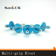 Multigrip type blind rivet/colored structrual rivets