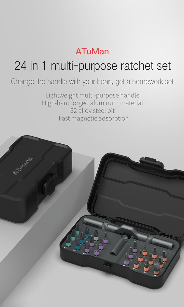 Household Combination Toolbox Hardware Magnetic Screw Driver Kit Bits Torx Screwdrivers Labor-Saving Ratchet Screwdriver Set