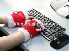 USB Christmas Heating Gloves