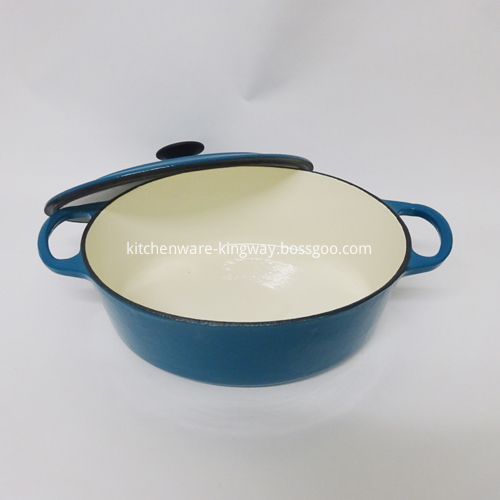 New Arrival Blue Enameled Cast Iron Casserole