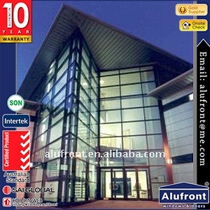 hurricane resistant aluminium extruded sections curtain wall