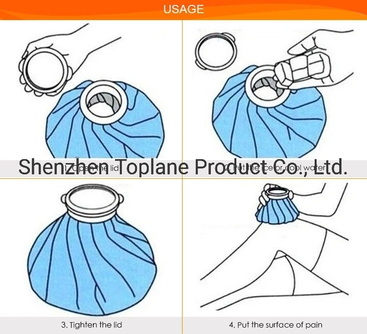 Reusable Ice Bag Hot Water Bag for Injuries
