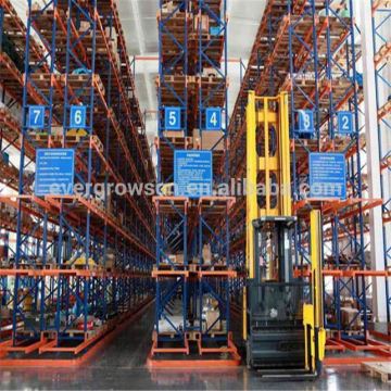 Dongguan Evergrows very narrow aisle rack with three-way forklift