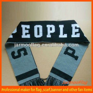 winter acrylic knitted football scarf