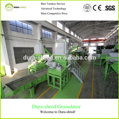 Dura-shred automated rubber tire crumb machine line