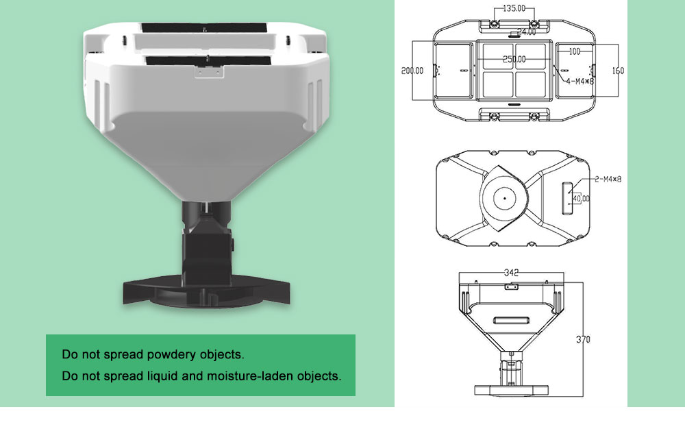 spray waterproof flight platform spraying system