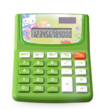 Cute Cartoon Dual Power Office Electronic Calculator