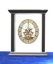 Wooden Skeleton Clock M-3015