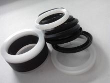 Hydraulic piston rod seal, V packing seal, chevron vee packing