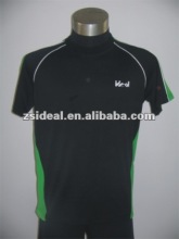 Men's coolmax casual zipper-neck POLO SHIRT