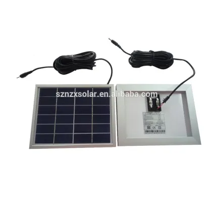 High-Quality 2.8W 5V/6V Solar Panel with Cable and DC Connector for Outdoor Lighting Solutions