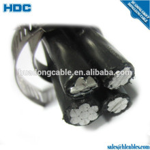 Quadruplex aluminum cable 0.6/1kv Wittenberg URD cable AAC Phase conductor size 2awg neutral conductor size 2awg