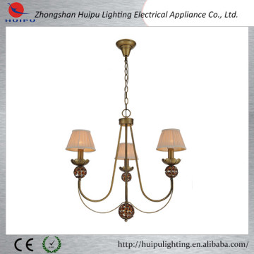 high power elegant fabric crystal chandelier hanging lamp