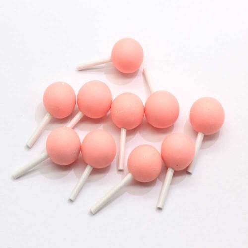 100τμχ Χαριτωμένο Lollipop Polymer Clay Simulation Candy Cute Cute Hot Selling for Birthday Cake Party Wall Desk Decoration DIY