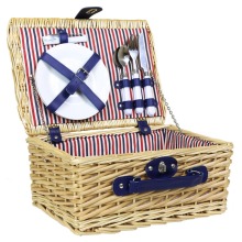 Antique Bamboo Modern Wicker Woven Picnic Basket Pictures