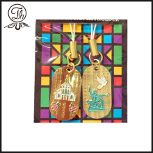 Gold soft enamel dog tag charms mobile