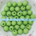 6-20MM Acrylic Plastic Rubbersized Style Round Gumball Beads