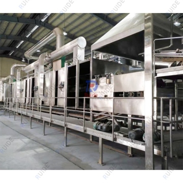 Coconut milk belt dryer