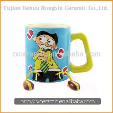 High Quality Cute Boy Hand Painted Ceramic Creative Mug