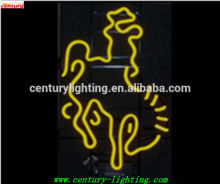 bronco rider neon light