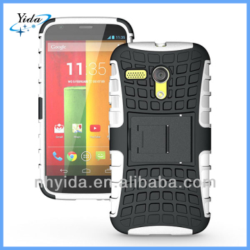 Plastic TPU Stand Case For Moto G Cellphone Case