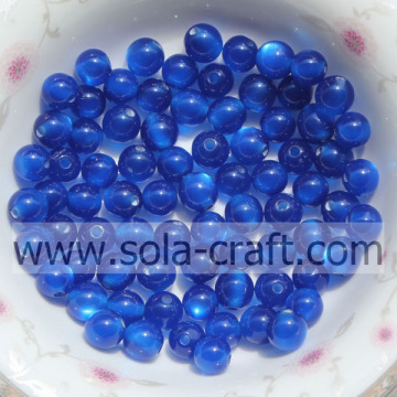 Fashionable Blue 6MM 500pcs Factory Wholesale Round Jewelry Making Beads Evil Eye Crystal Resin Acrylic Beads