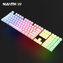 129-Key RGB Backlit PBT Pudding Keycaps for Mechanical Keyboards