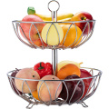 Stainless steel 2 tier fruit vegetable basket