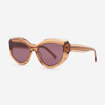 Wide butterfly and Cat-eye style Acetate Female Sunglasses