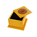 Caja de embalaje de joyería de madera maciza con logotipo personalizado