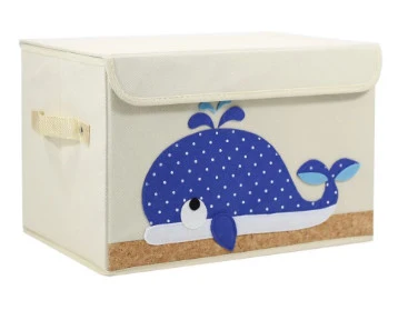 Non-Woven Animal Fabric Storage Box with Lid