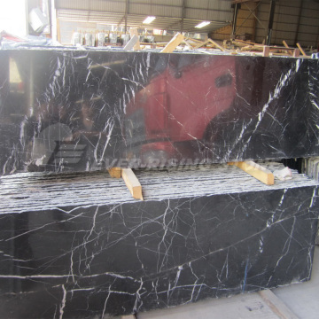 Maron Black Marble Slab for Marble Countertop