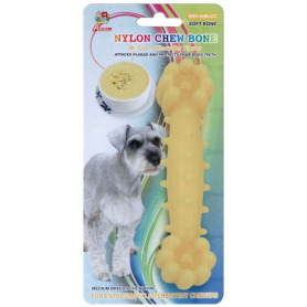 Percell 6 &quot;Nylon Cane Chew Bone Corn Chowder Scent