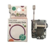 Customized Melody Hand Crank Paper Made Music Box for Sale