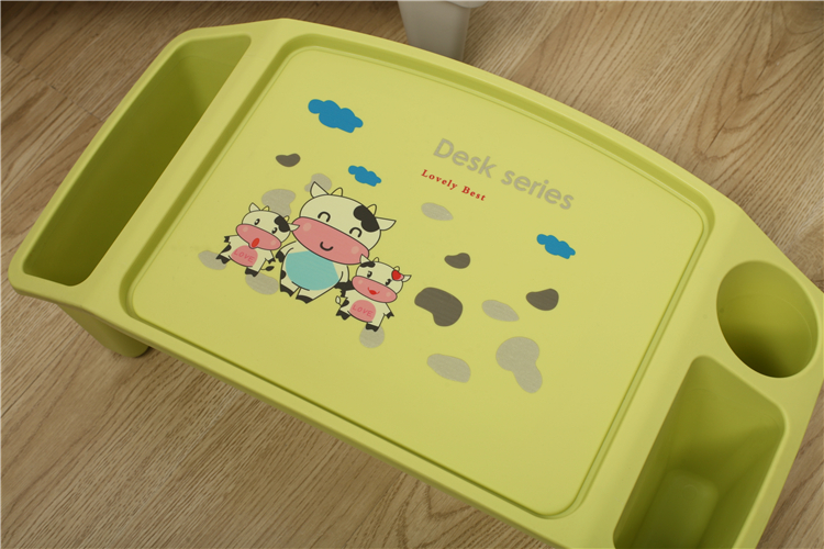 Multiple Usage Kids Plastic Foldable Lap Desk Tray With Storage