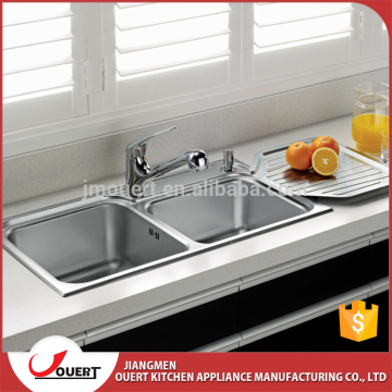 Multifunctional 304 stainless steel triangle kitchen sink one piece kitchen sink and countertop