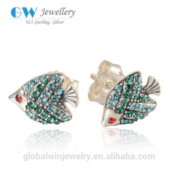 Elegant Design Silver Earring Party Fish Earring Women Earring ER1023