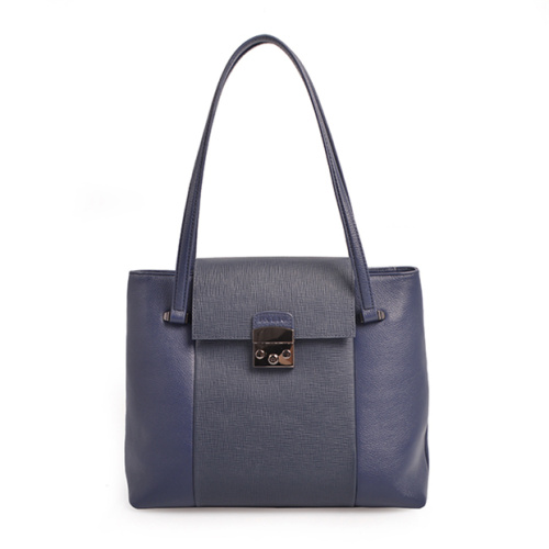 Darley Medium Polly Soft Leather Blue Shoulder Bag