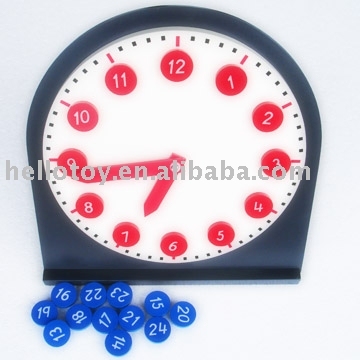 Wooden Toys - Montessori Toys - Clock with Movable Hands (HTM0123)