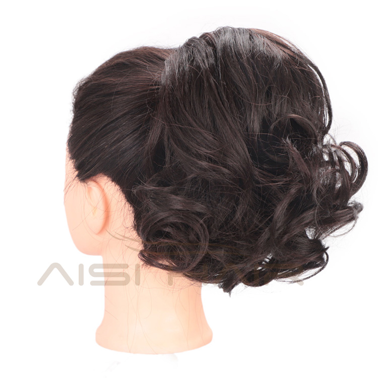 Aisi Hair Synthetic Short Curly Ponytail Hair Extensions Heat Resistant Hair Drawstring Hairpiece Ponytail for Women