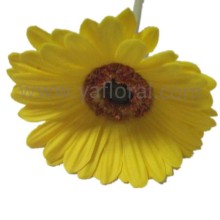Cheap price artificial glitter flower hot sale real touch blue gerbera daisies