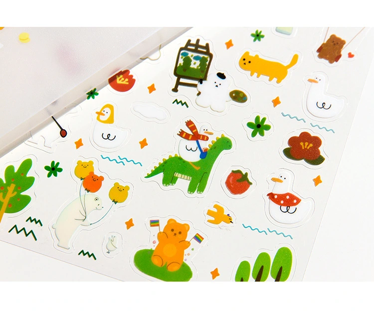 Lovely Animal PVC Waterproof Decorating Sticker