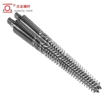 SKD61 Conical Twin Barrel Screw for Window Profile Machine