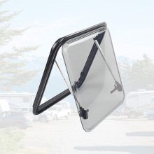 China Factory RV Window E13 Certificate with Support Bars, 17 Round Corner Angle Motorhome Window