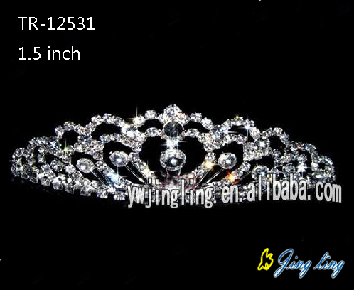 Rhinestone Crowns Wedding Tiaras TR-12531